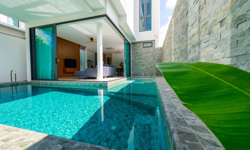 Vertica Pool Villa by Villa Bla Bla, Pool Villas, Phuket - Pool to Living Area