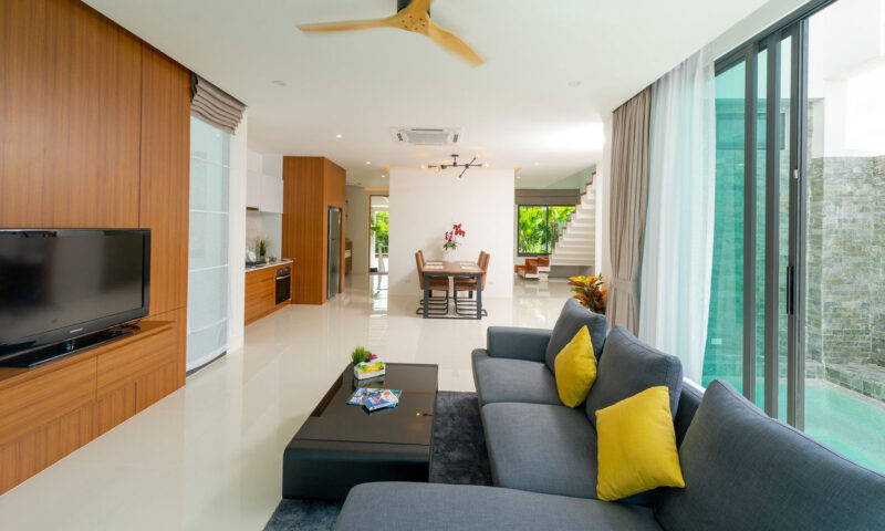 Vertica Pool Villa by Villa Bla Bla, Pool Villas, Phuket - Dining and Living Room